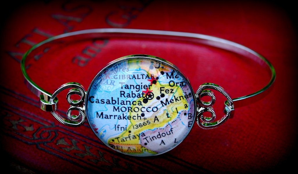 Morocco Map Bracelet