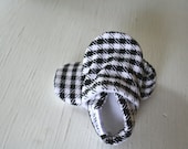 Baby Bootie non slip slippers shoes toddler newborn gift unique booties boy girl swag houndstooth black white gender neutral