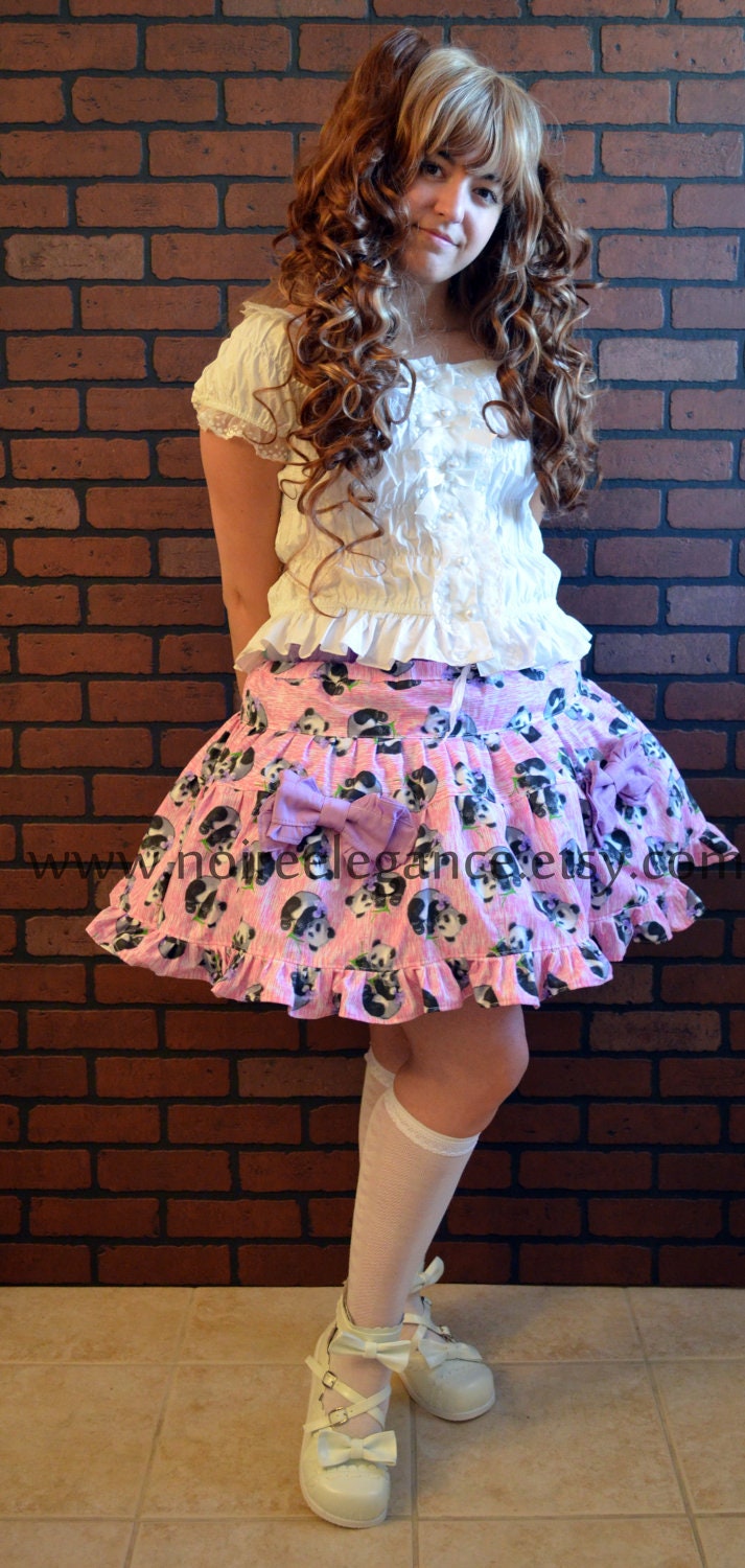 Simply Elegant Lolita skirt Panda version