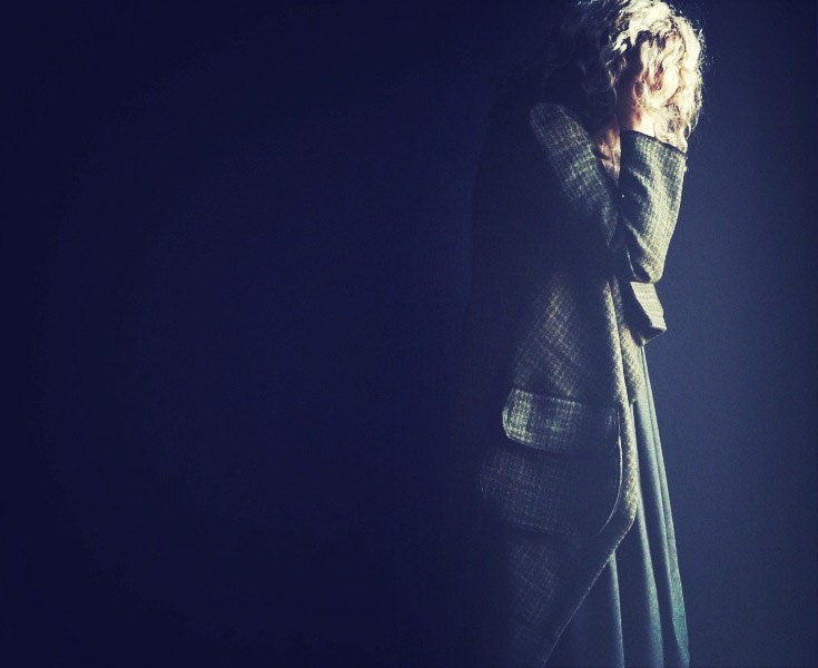 Long Green/Brown Wool Tweed Jacket