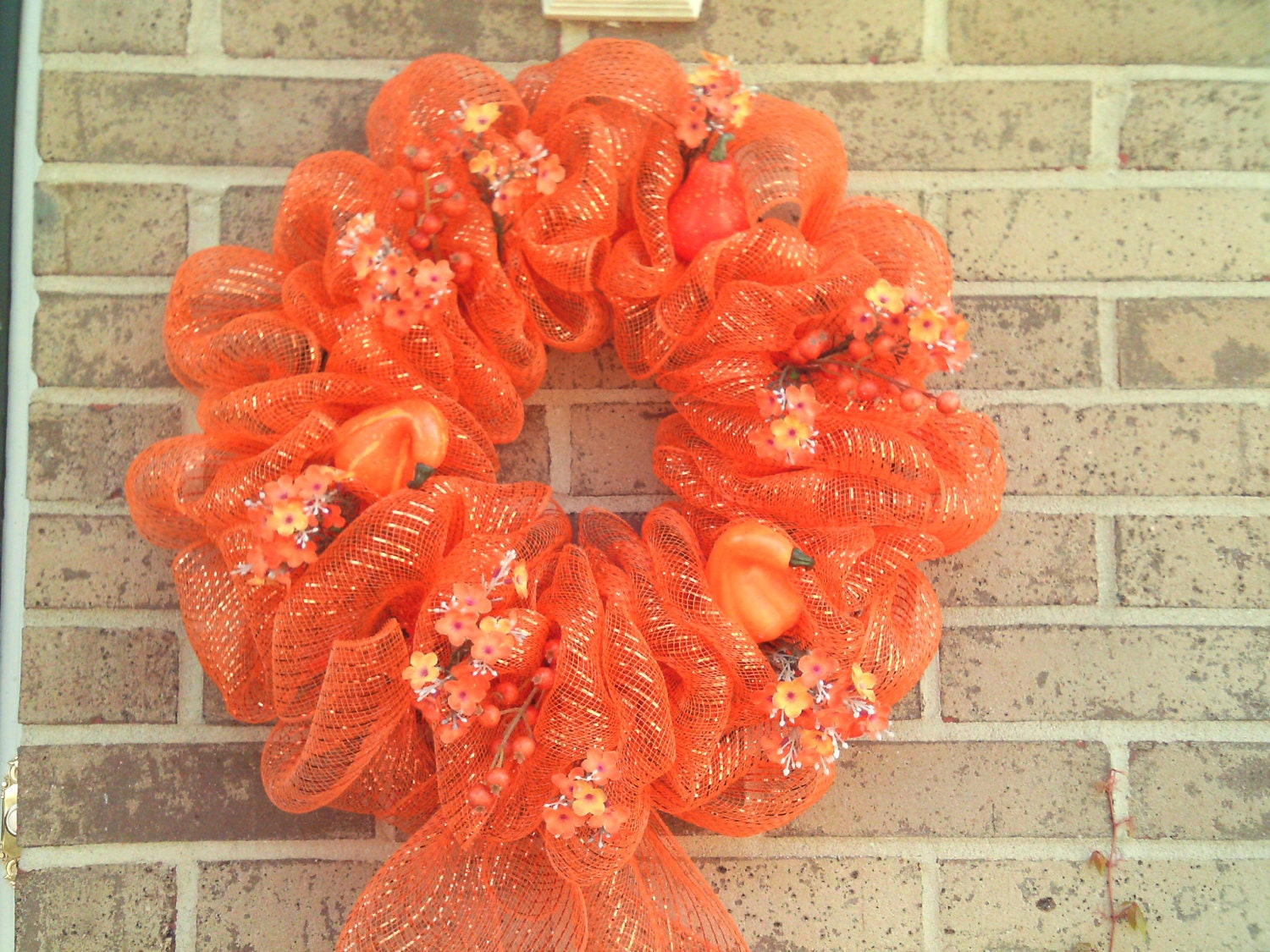 Autumn Mesh Wreath--Fall Mesh Wreath