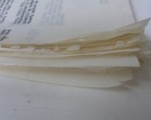 Ephemera pack vintage creamy thin notes