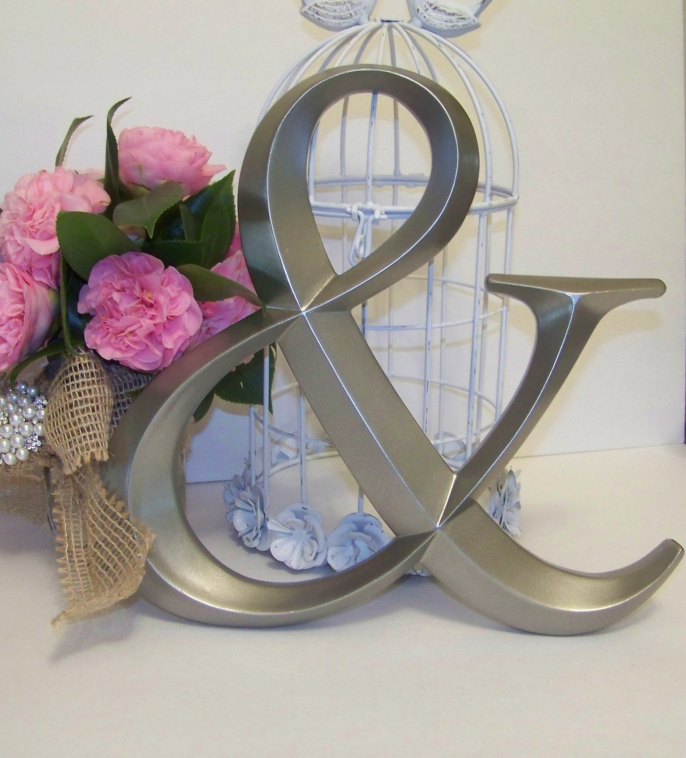 Silver Ampersand Symbol-Wedding Decor
