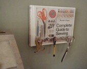 Sewing Wall Organizer - Repurposed and Upcycled  Home Decor - Keyholder