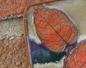 Stoneware Mint Leaf Tiles - Set of Two