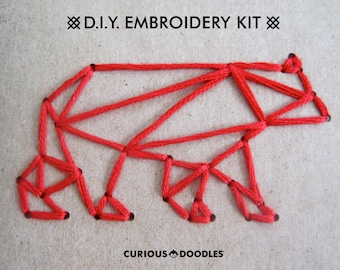 DIY Embroidery Kit: In The Woods - Set of Two