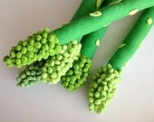 Giant Stuffed Asparagus - Set of Three - Pillows or Toys