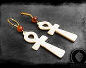 Nubian Woman Ankh Earrings