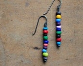 Off You Go bright beaded earrings