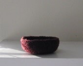 Felted Mini Bowl in Aubergine - In Stock - Ready to Ship