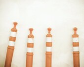 Modern photography industrial  - orange white street art minimalist city orange white urban decor photograph 8x10 "Take Four"