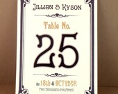 Art Deco Wine Bottle Labels or Cardstock Table Numbers - Great Gastby Daisy Collection - Sample