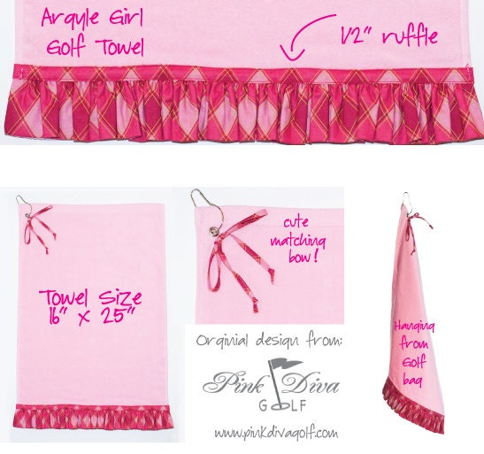 Argyle Girl - Golf Towel