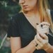 pale pink OR black gold dipped geo ring