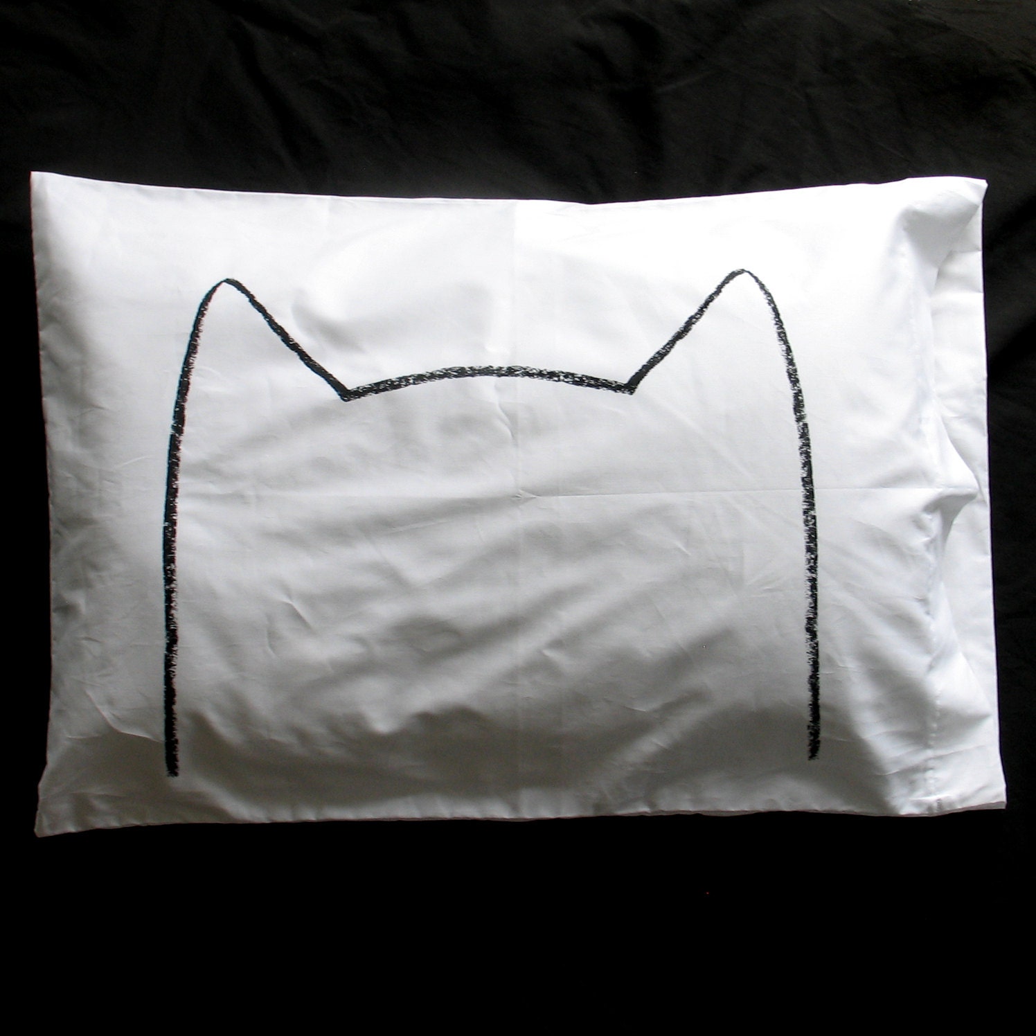 His and Hers Cat Nap Pillow cases, King Size Set of 2, 300TC, gift for couples, cat lady, kitten gift