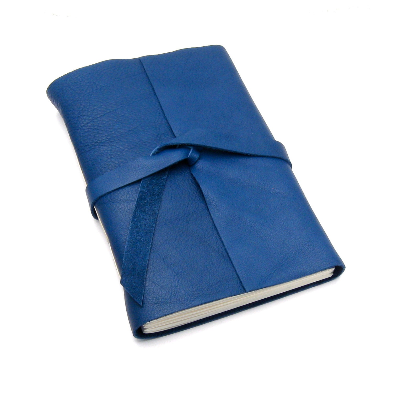 Large Royal Blue Leather Journal and Sketchbook, A Nautical Leather Diary