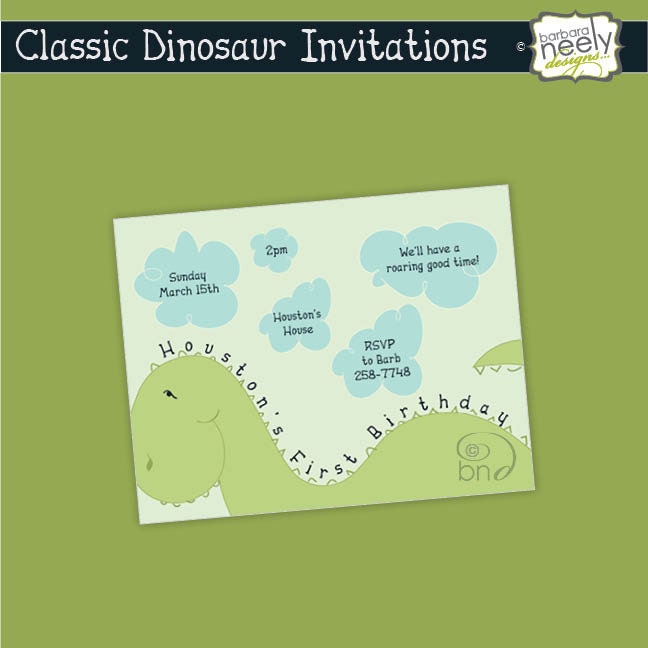 Dinosaur Invitations