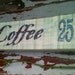 Coffee sign, Cafe sign,Farmhouse Decor,Repurposed, Reclaimed Wood,Painted wood sign,Kitchen Art