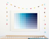 Blue Spectrum 18x24 Wall Art Print