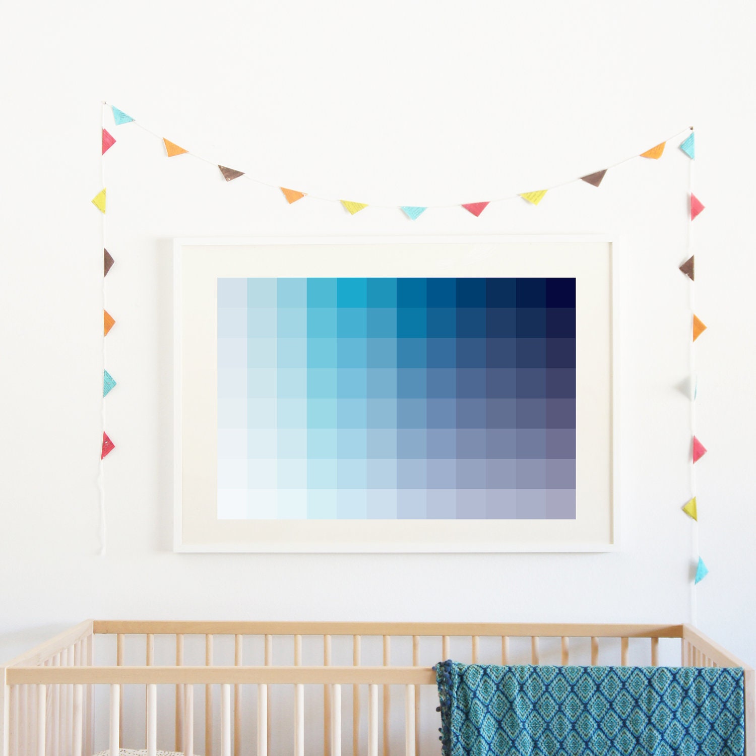 Blue Spectrum 18x24 Wall Art Print