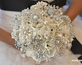 Deposit for classic heirloom pearl brooch bouquet -- made-to-order wedding brooch bouquet