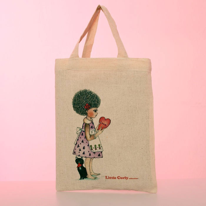 Little Curly mini tote bag