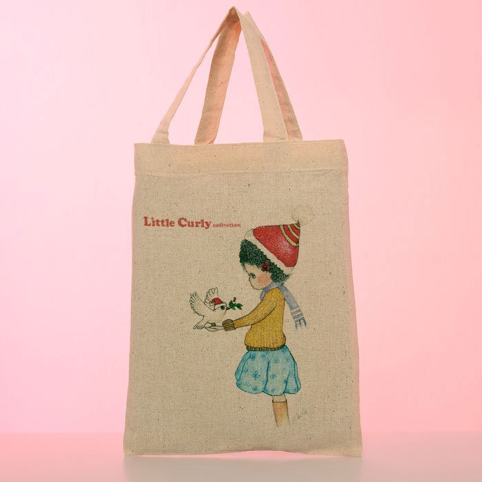 Little Curly mini tote bag