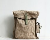 ON SALE Vintage East German Military Combat Pack / Back Pack, Pouch, Lunchbox, For Him