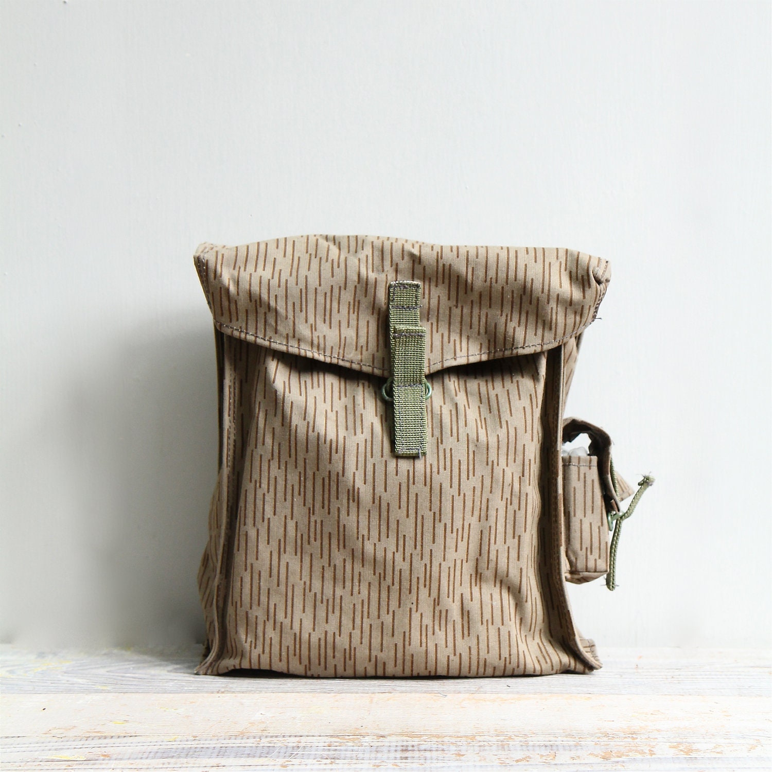 ON SALE Vintage East German Military Combat Pack / Back Pack, Pouch, Lunchbox, For Him