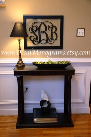 Large Personalized Monogrammed Decal Wall Graphic