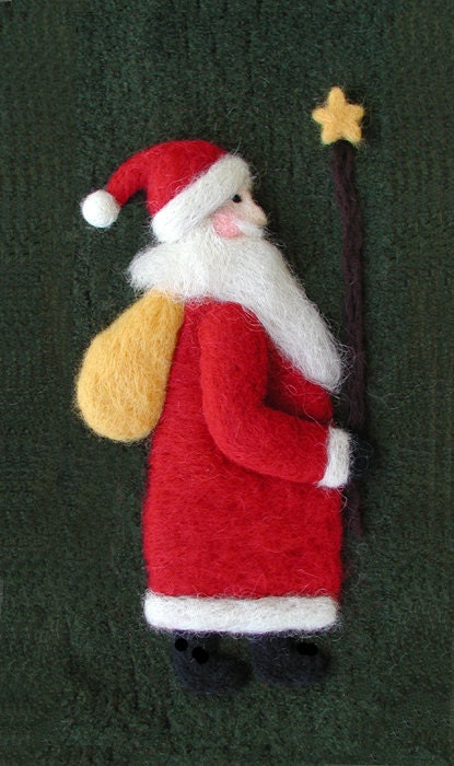 Wistyria Needle Felted Folk Santa Kit