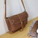Waxed Canvas and Leather Satchel // Saddle Brown // Weather Resistant // Organic Cotton Canvas Lining