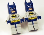 Full body DC series Batman silver toned cufflinks in gift box