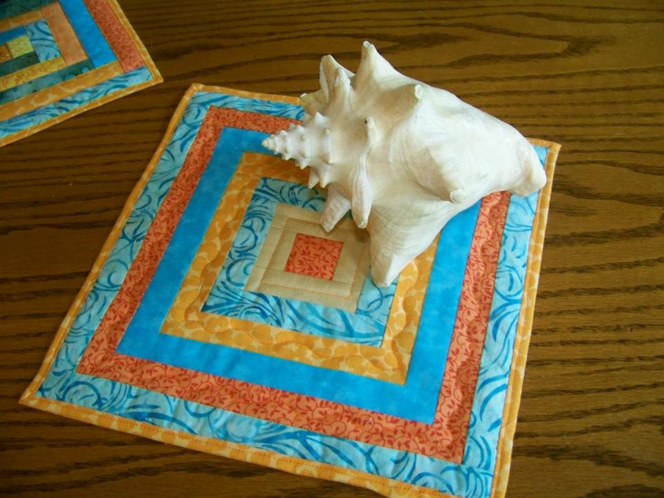 Sea & Sun -  Quilted Table Topper  No. 2