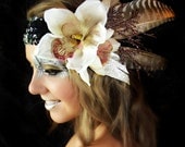 Harly -Feather Headdress Headband RESERVED LISTING