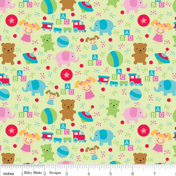Santa's Workshop Green Toys - Clearance 1/2 Yard