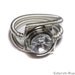 Cyberpunk Jewelry - RING - Clear Swarovski Crystal (Custom size available - see description)
