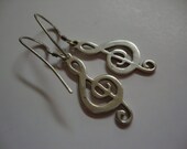 Sterling Silver Musical Notes Earrings