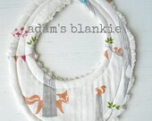 ORGANIC Birch Stripes - ORIGINAL Little Drooler Bib - Perfect for your Teething Baby or for a Baby that Spits Up - OR Design Your Own
