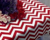 54x96 CUSTOM COLORS Chevron tablecloth 54X96" rectangle Zigzag choose your color red, yellow, pink, green, purple orange blue
