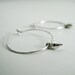 Sterling Silver Hoop Earrings - silver dangle earrings, small hoop earrings