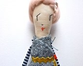 Rag Art doll cloth display small Sazzy doll