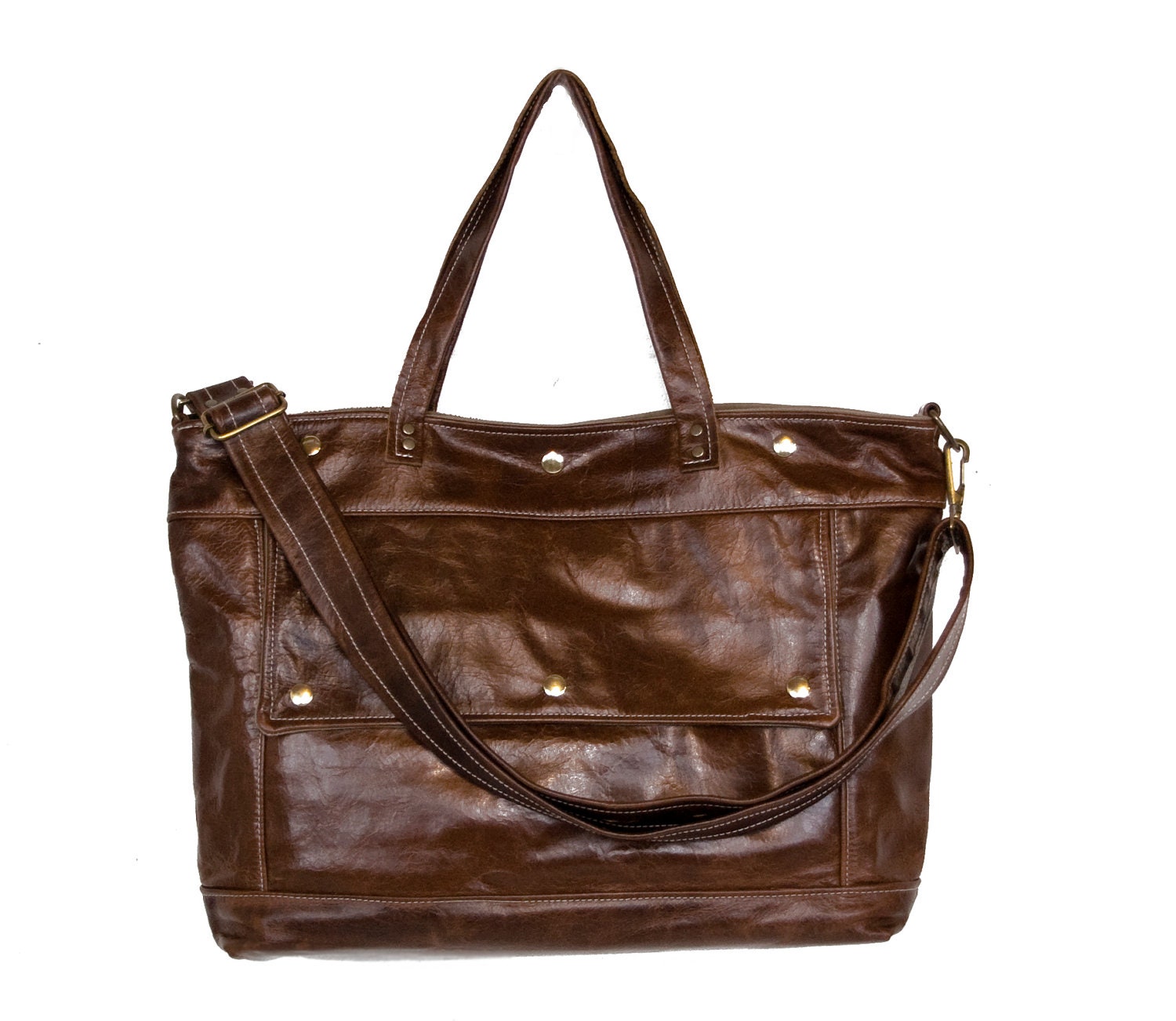 Archive Bag in Java Brown Leather - LAST ONE - Made to Order