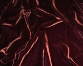 Iridescent SPICED PLUM Silk Velvet Fabric - fat 1/4