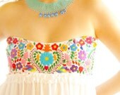 Corazon Mexicano maxi dress boho wedding dress embroidered ruffled layered crochet gown EXPRESS SHIPPING