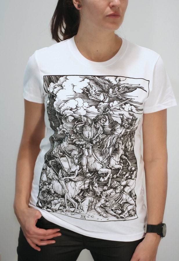 Albrecht Durer - Four Horsemen of the Apocalypse - Womens t shirt ( Albrecht Durer t shirt )
