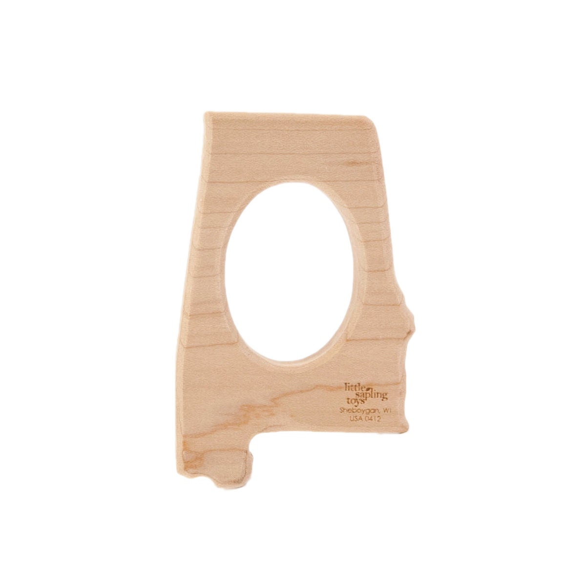 Wood Teether Alabama State wooden teether baby toy