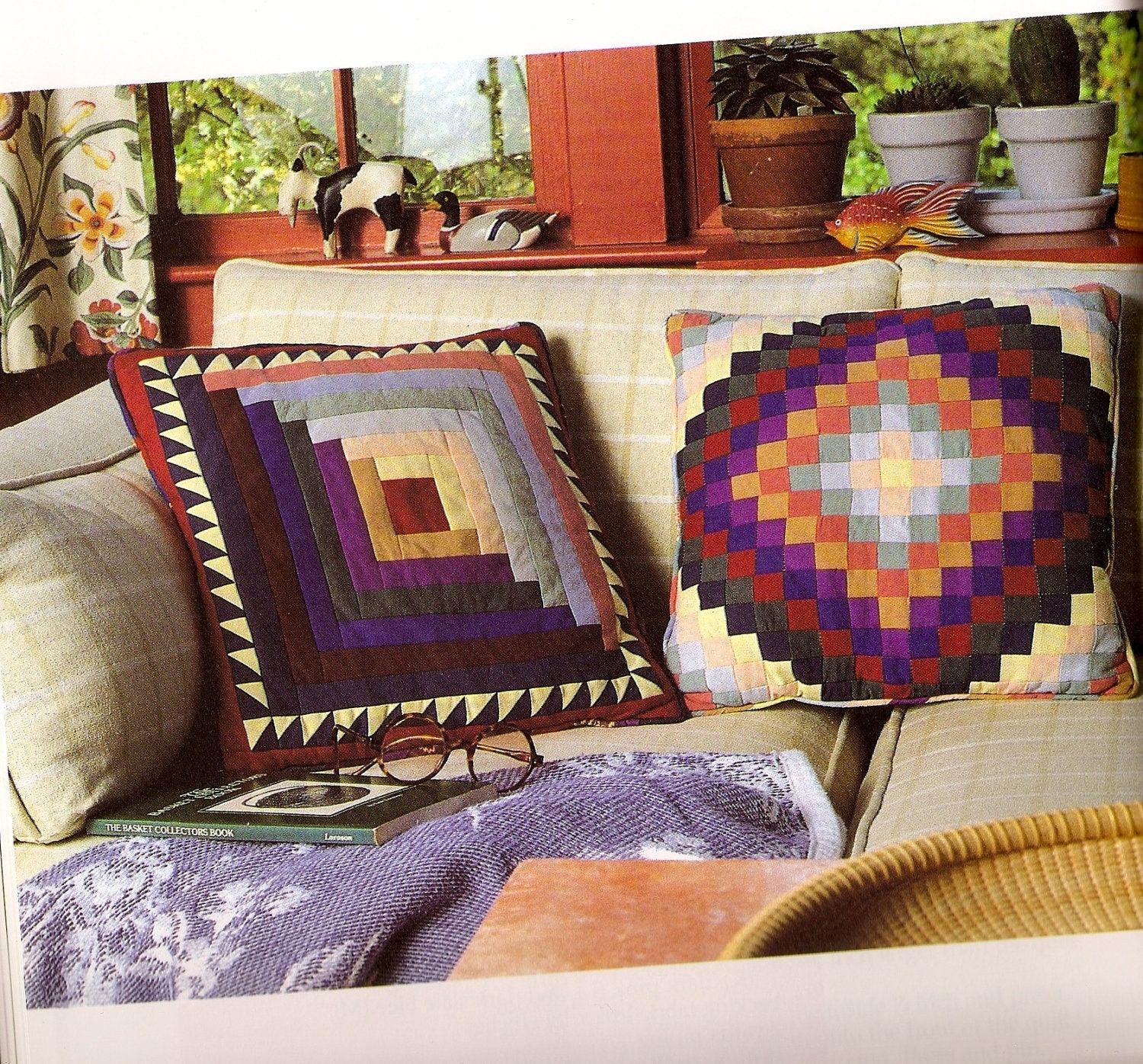 Pretty Patchwork Quilting Book by Leslie Linsley DIY patterns for Creative and Cozy Home Decor lots of projects