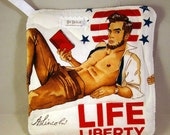 Hot Dishes - Finally A Man Who's Handy In The Kitchen - Shirtless Revolutionaries Pot Holders