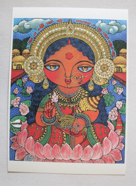 Maa Lokkhi Lakshmi goddess of wealth PRINT